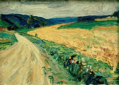 Kallmünz – Nature Study for the Yellow Stagecoach by Wassily Kandinsky